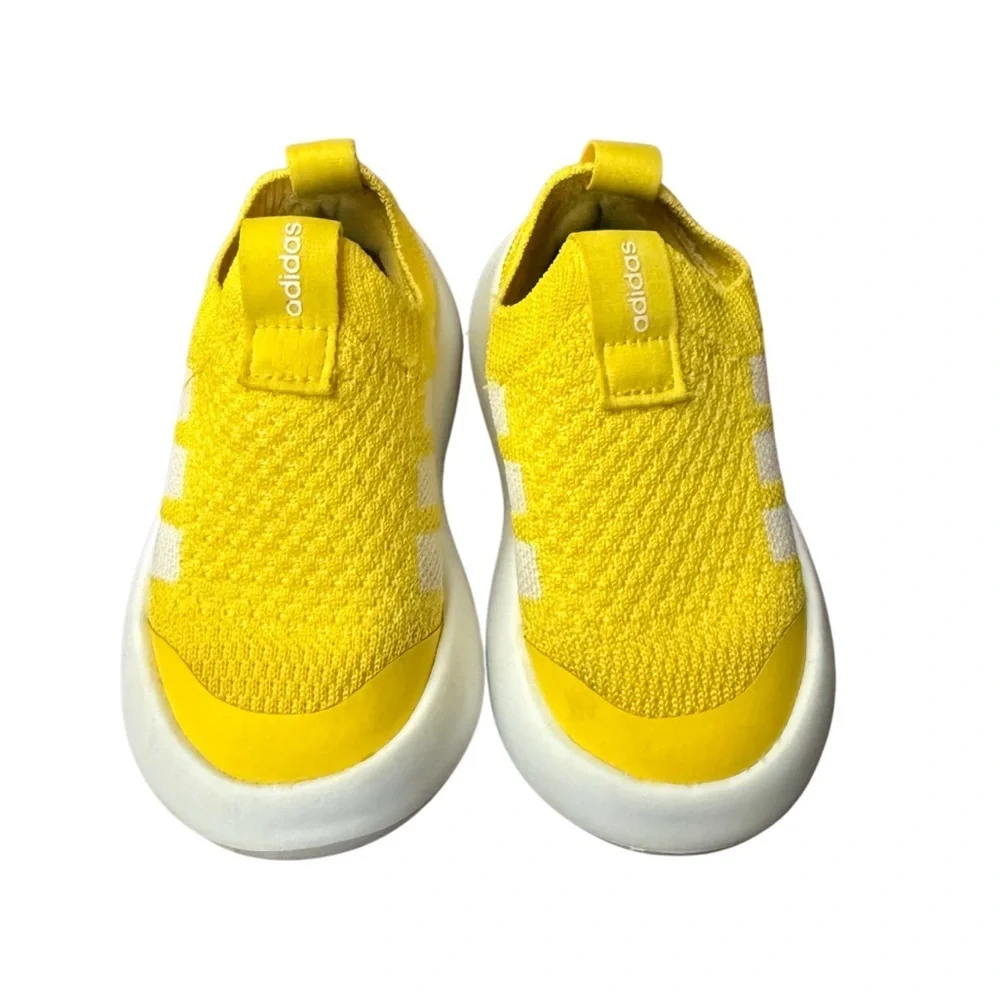 Adidas Bubblecomfy Kids Bright Yellow SneakersSize 8